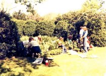 Abram's Delight, yard work